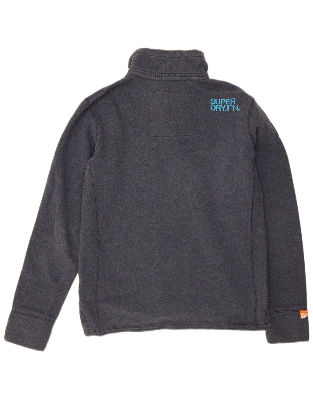 Suéter masculino Superdry com gola redonda e grande algodão azul marinho