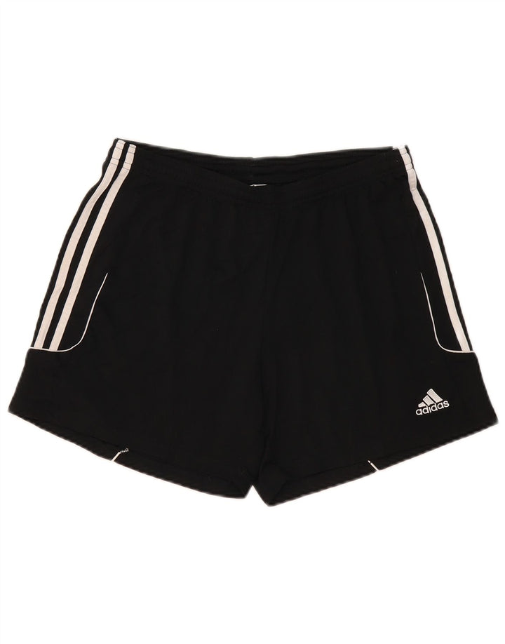 Adidas Womens Climalite Sport Shorts UK 16/18 Grande Poliéster Preto