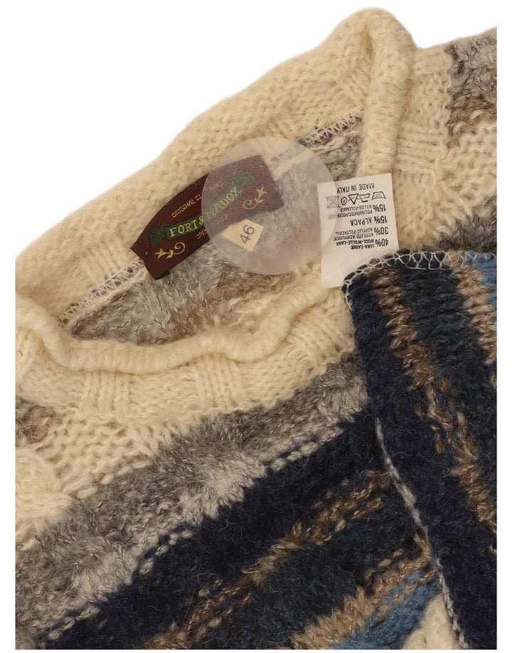 Suéter feminino Fort & Madox com gola tartaruga IT 46 grande multicolorido