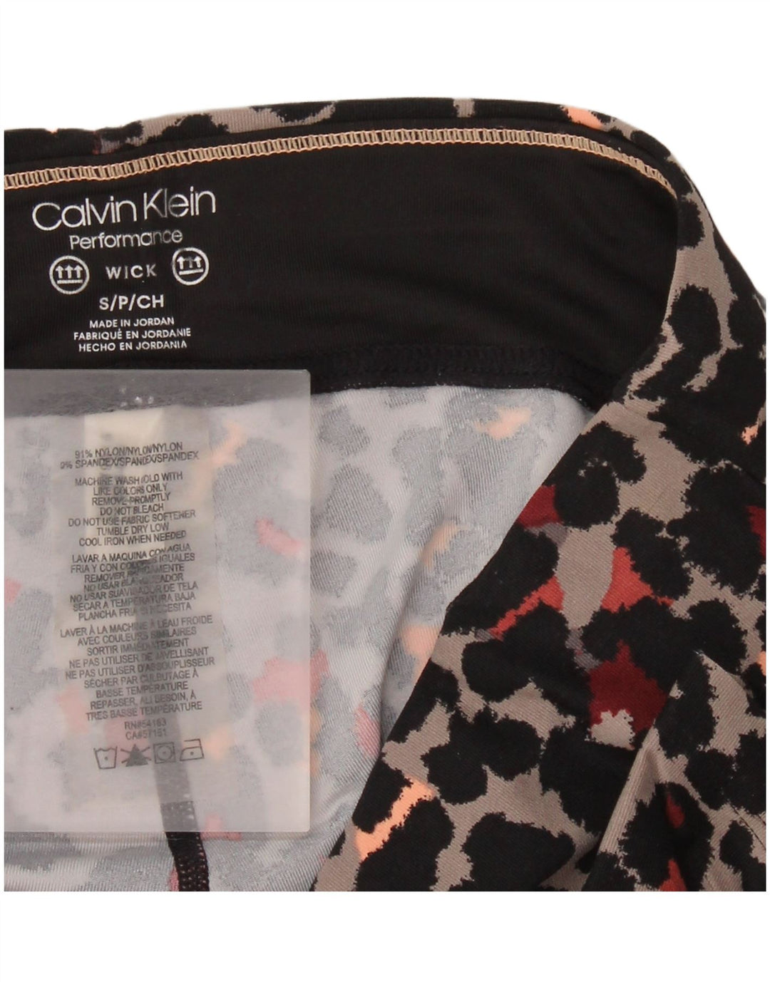 Calvin Klein Performance Leggings Feminino Reino Unido 10 Pequeno Cinza Nylon