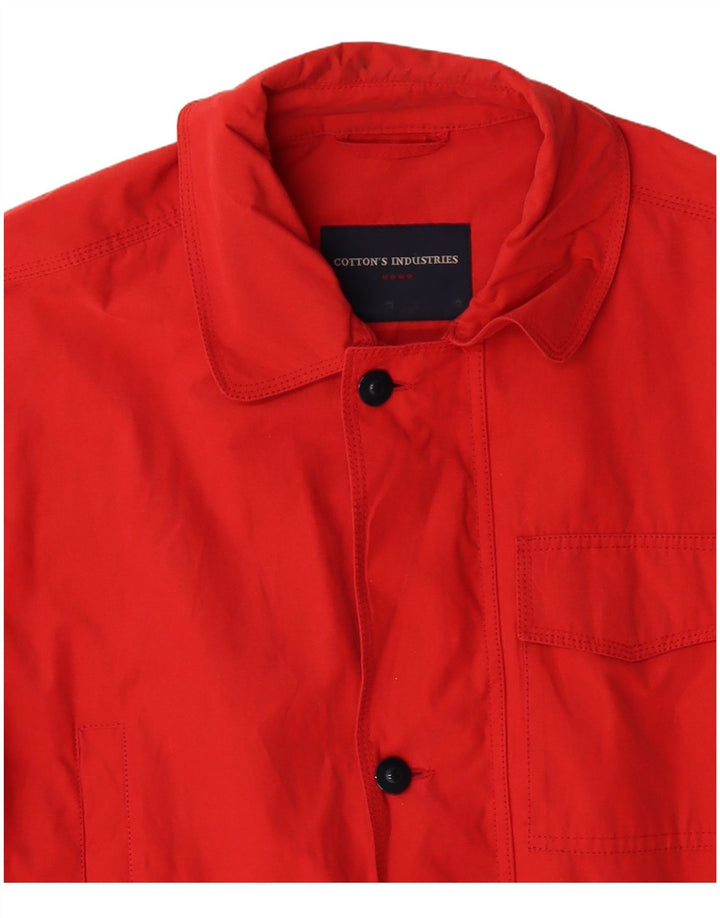 Jaqueta utilitária masculina Cotton's Industries UK 42 XL vermelha