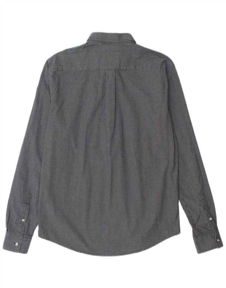 Camisa masculina Superdry média azul marinho algodão guingão