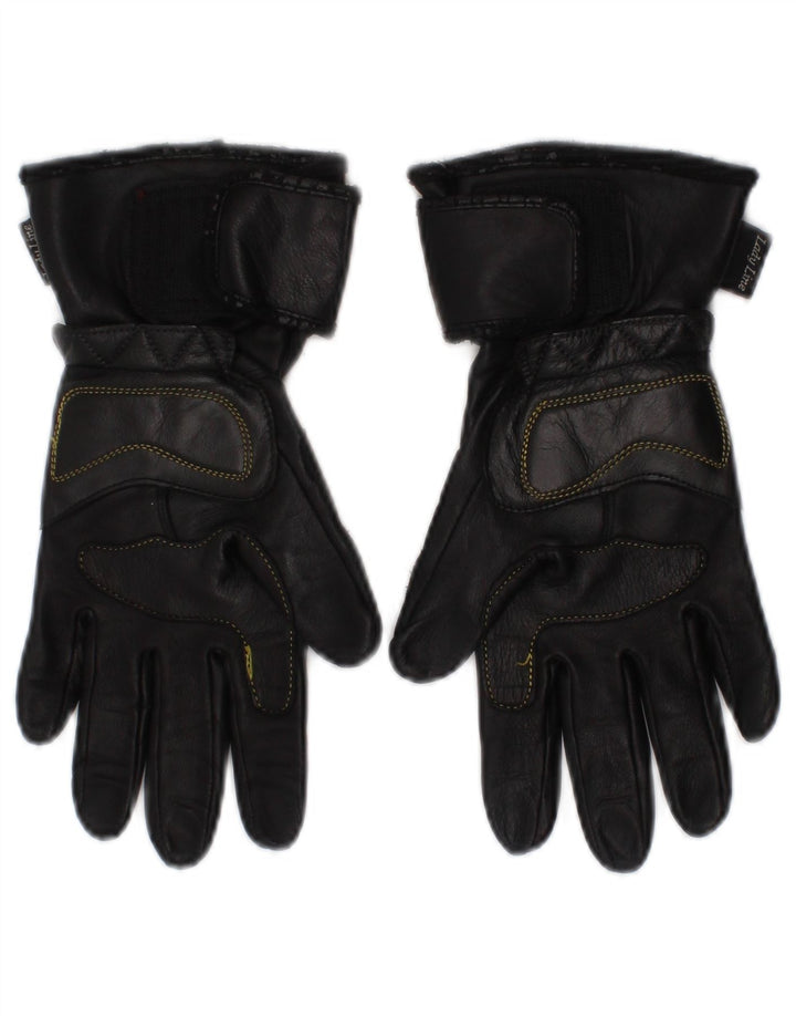 Spidi Womens Lady Line Biker Couro Luvas Médias Pretas Motocicleta