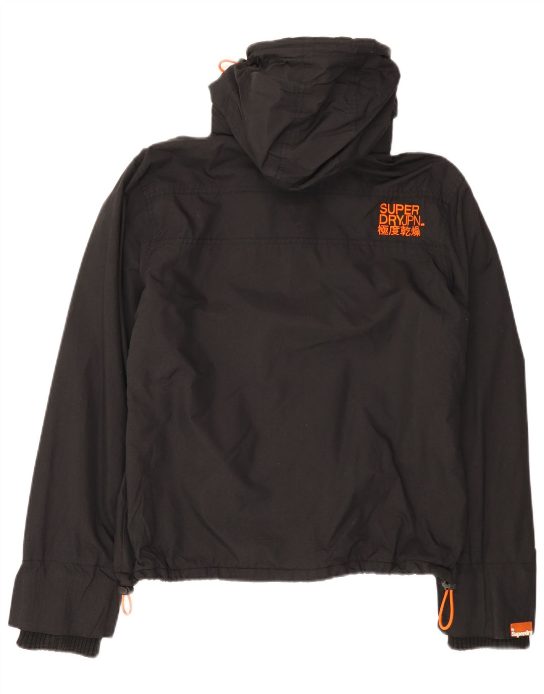 Jaqueta corta-vento feminina Superdry The Windcheater UK 16 grande nylon preto