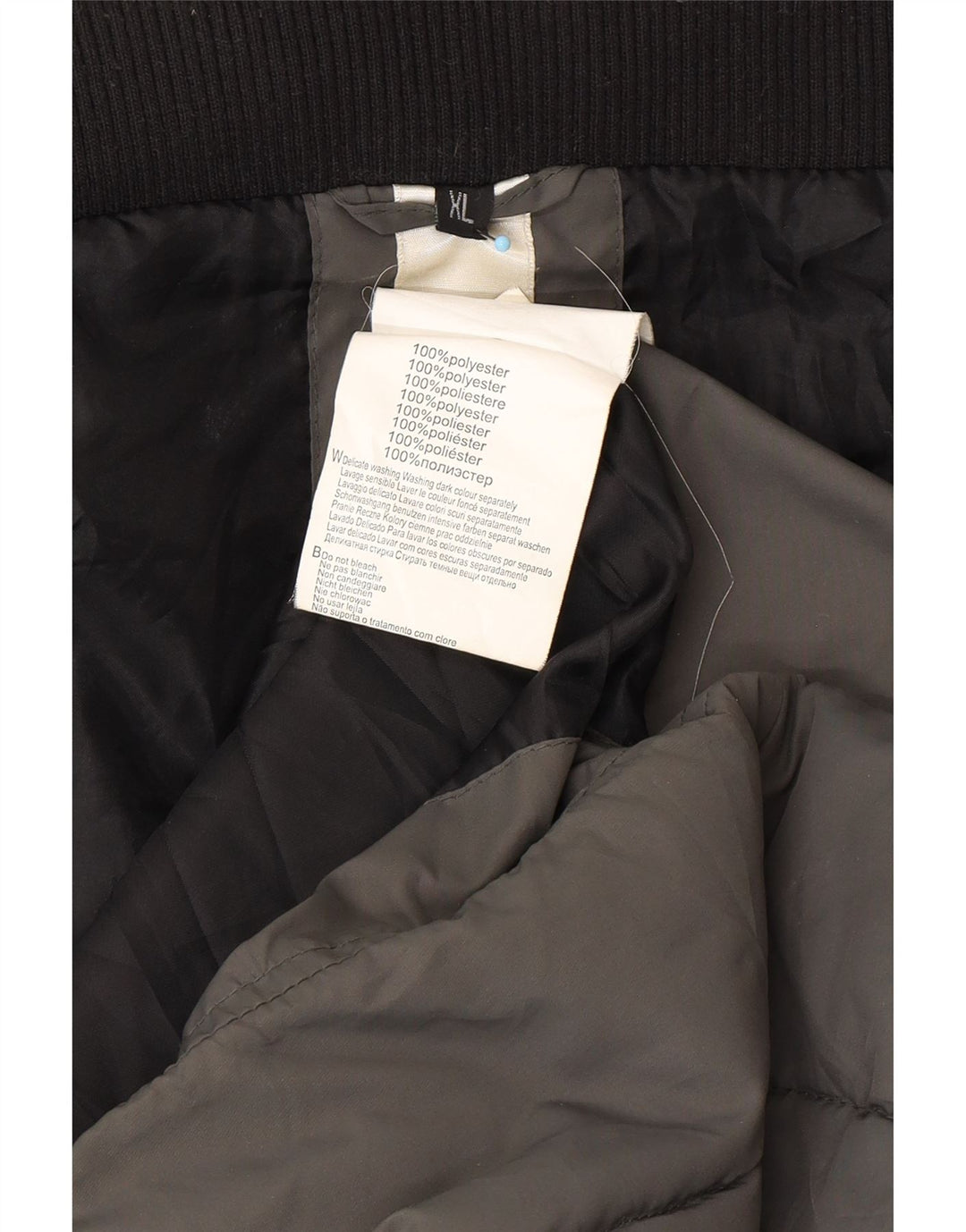 Jaqueta masculina acolchoada com capuz LOTTO UK 42 XL poliéster cinza