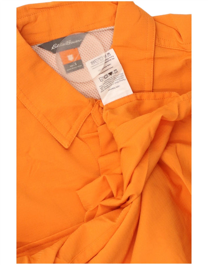 Camisa masculina EDDIE BAUER pequena laranja poliéster