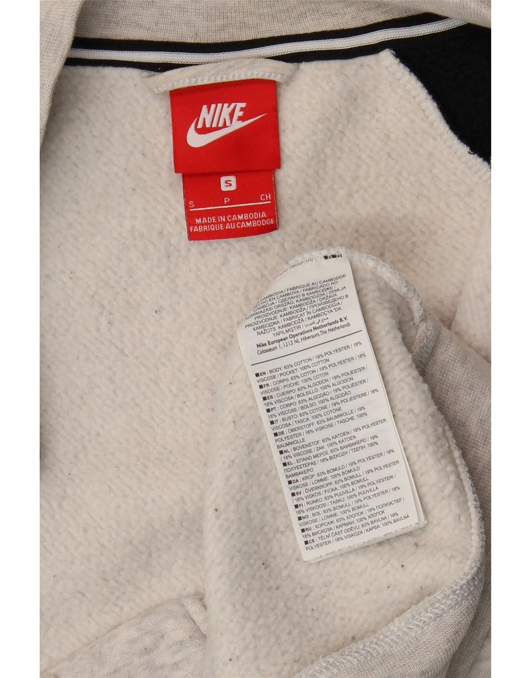 Jaqueta masculina Nike Graphic Tracksuit Top Pequeno Cinza Colorblock Algodão