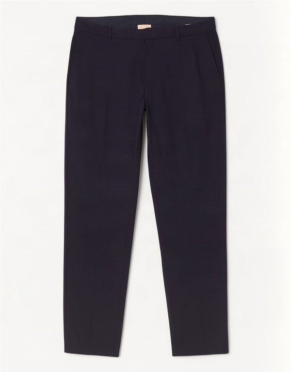 Calça masculina Hugo Boss Pegged Suit W36 L33 algodão azul marinho