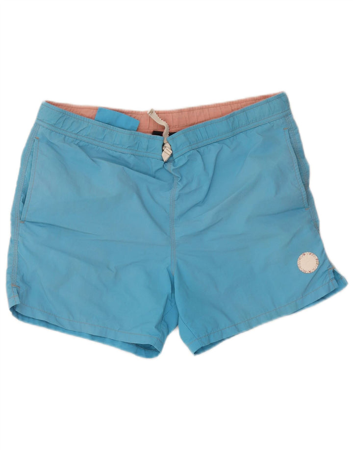 Murphy & Nye Shorts de natação masculino gráfico azul médio poliéster