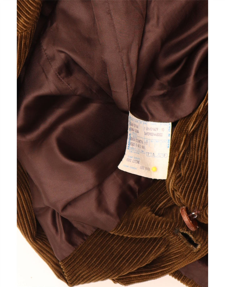 Velluto Duca Visconti Jaqueta blazer feminina de veludo com 2 botões IT 48 XL Caqui