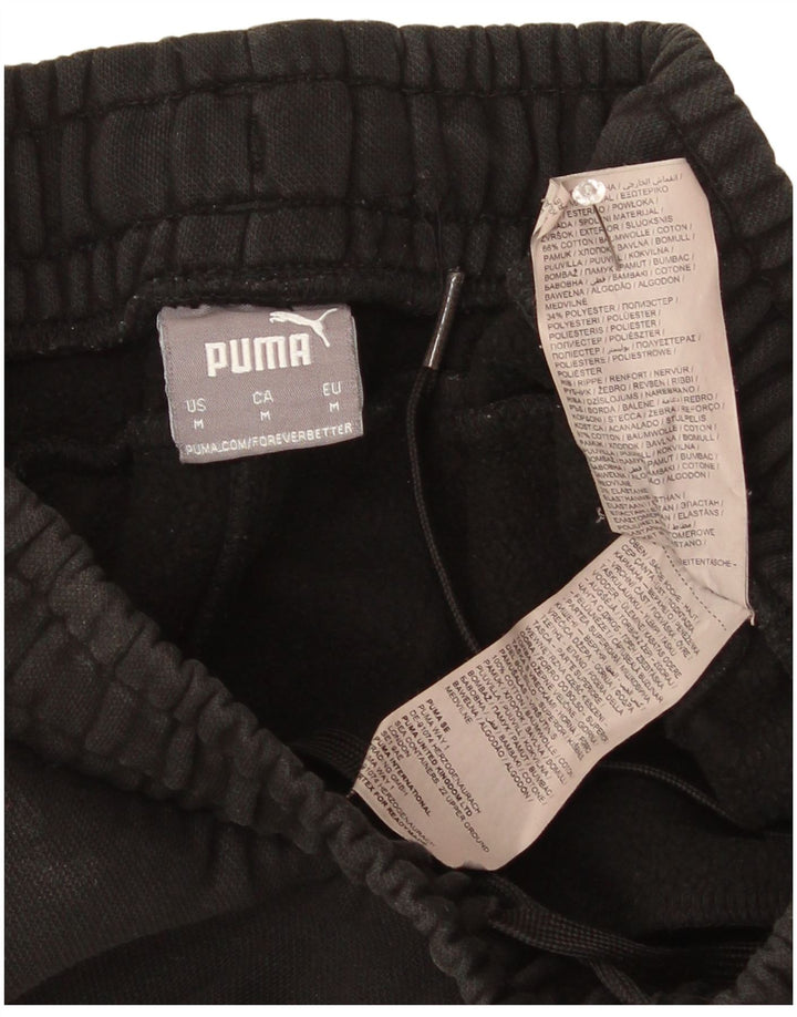 Calça de treino masculina Puma Joggers médio algodão preto