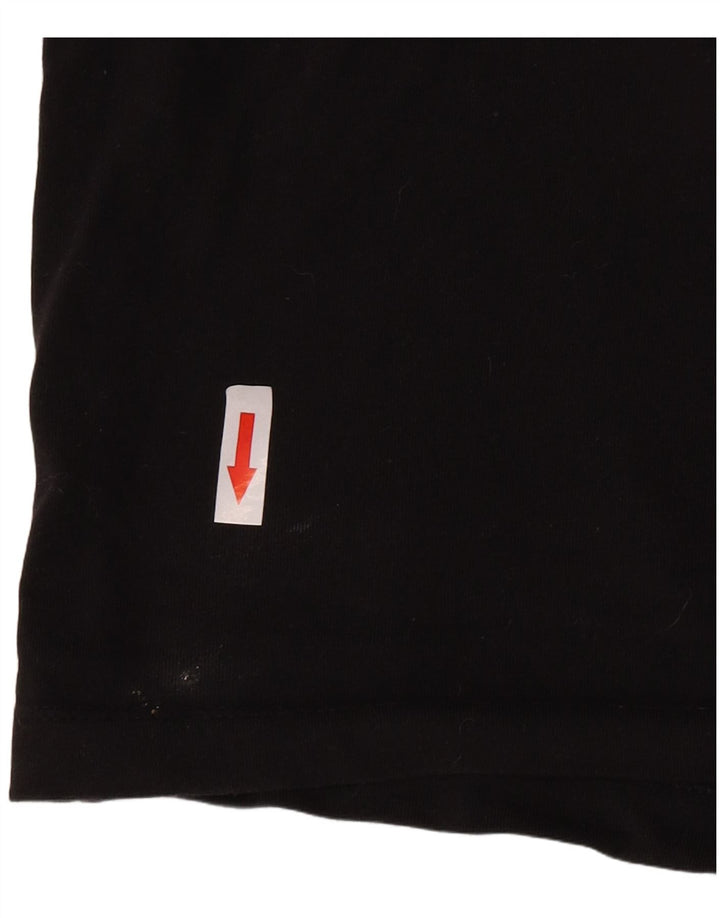 Adidas Womens Crop Graphic Vest Top UK 12 Médio Preto