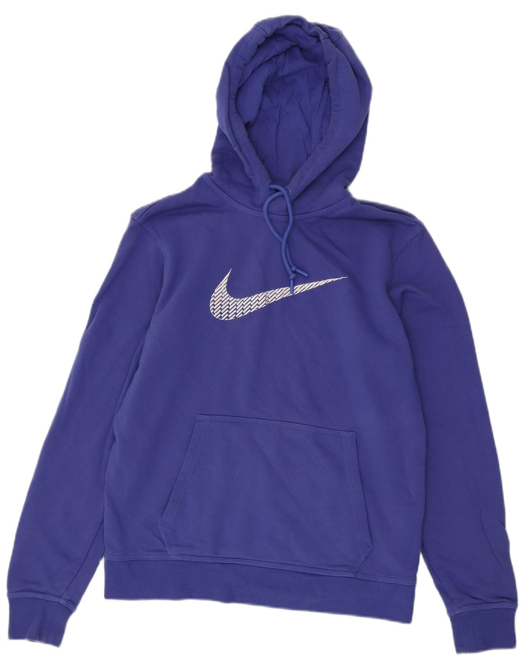 Jumper com capuz gráfico masculino Nike médio azul algodão
