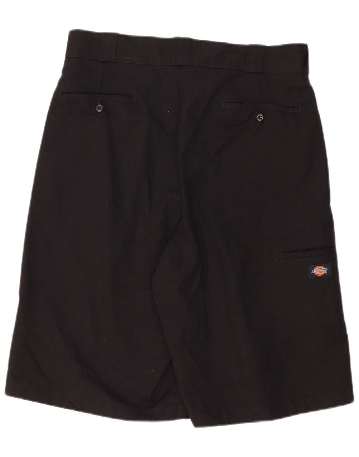 DICKIES Mens Loose Fit Cargo Shorts W34 Grande Poliéster Preto