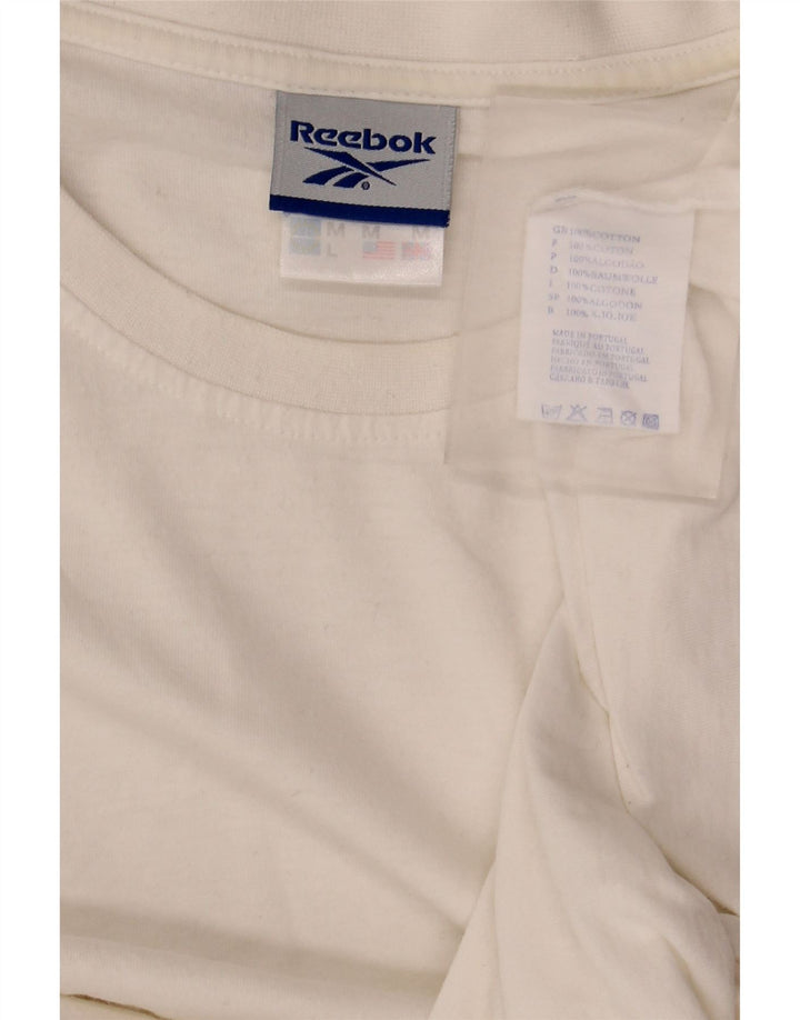 Camiseta masculina Reebok Top médio algodão branco