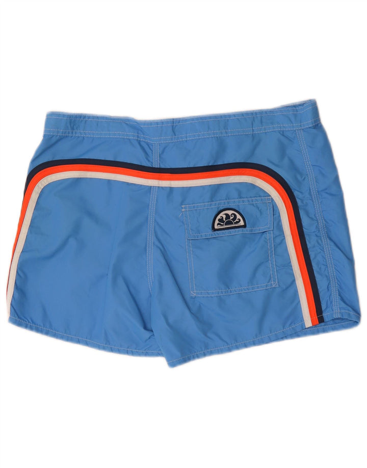 Shorts de natação masculino Sundek médio azul colorblock nylon