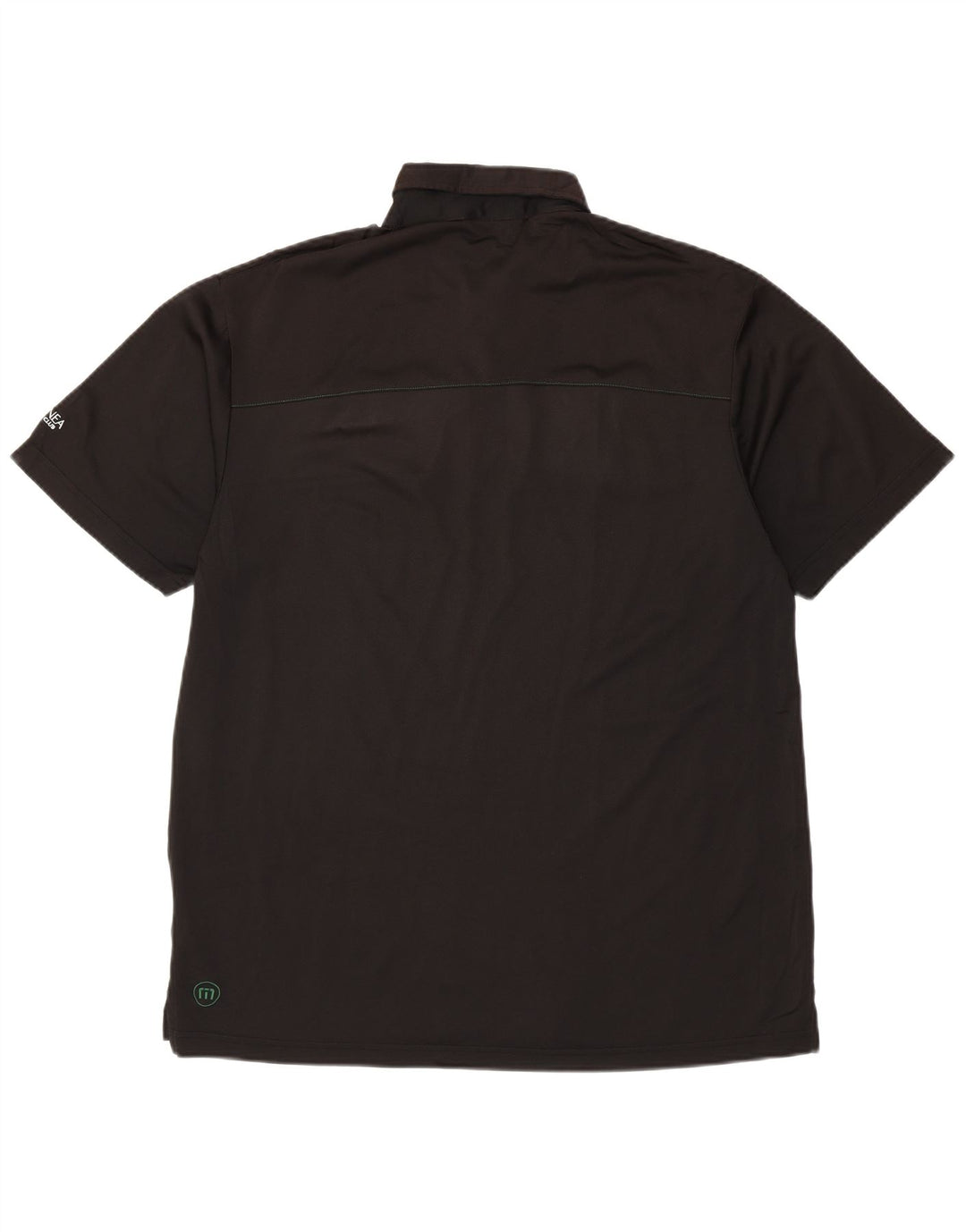 Camisa pólo gráfica masculina TRAVIS MATHEW XL preto colorblock poliéster