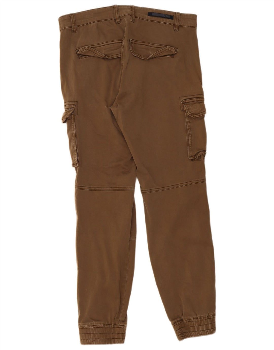 Gas Mens Joggers Cargo Calças Grande W34 L29 Bege