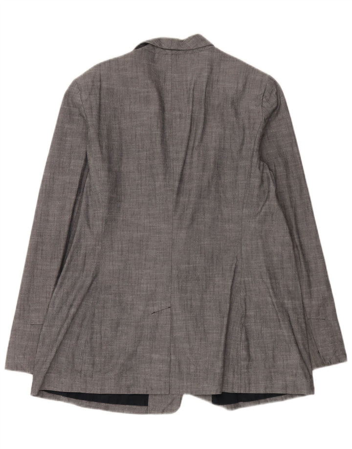 Jaqueta Blazer Feminina Gap com 2 Botões Reino Unido 18 XL Azul Algodão