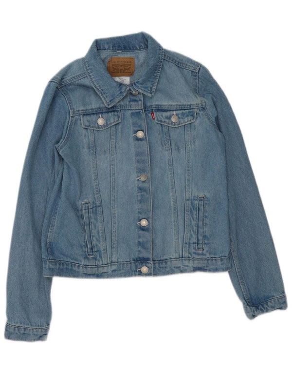 Jaqueta jeans feminina Levi's 13-14 anos XL azul algodão