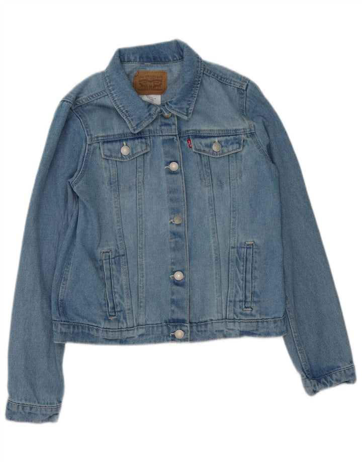 Jaqueta jeans feminina Levi's 13-14 anos XL azul algodão