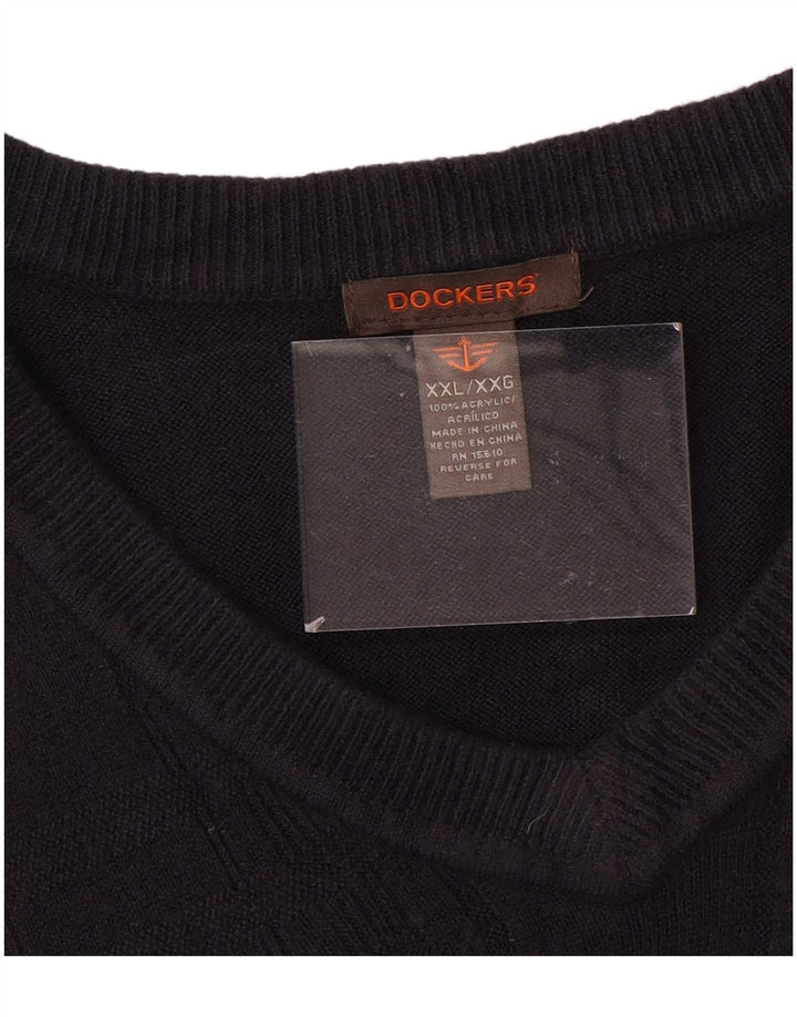 Regata masculina DOCKERS colete 2XL cinza acrílico