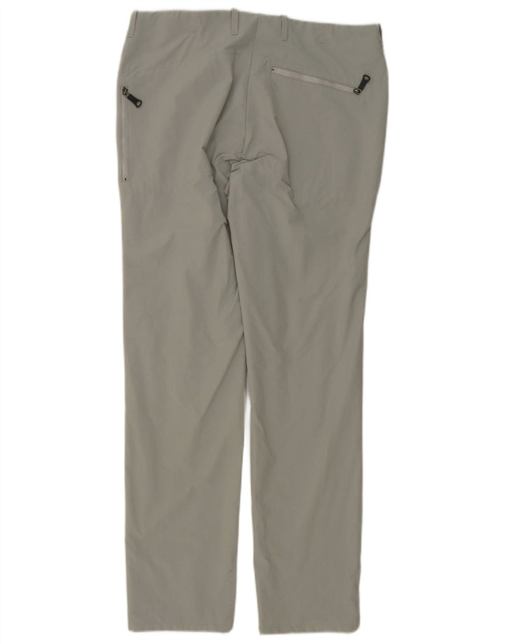 Calça cargo feminina Rohan Slim UK 12 médio W32 L30 cinza poliamida