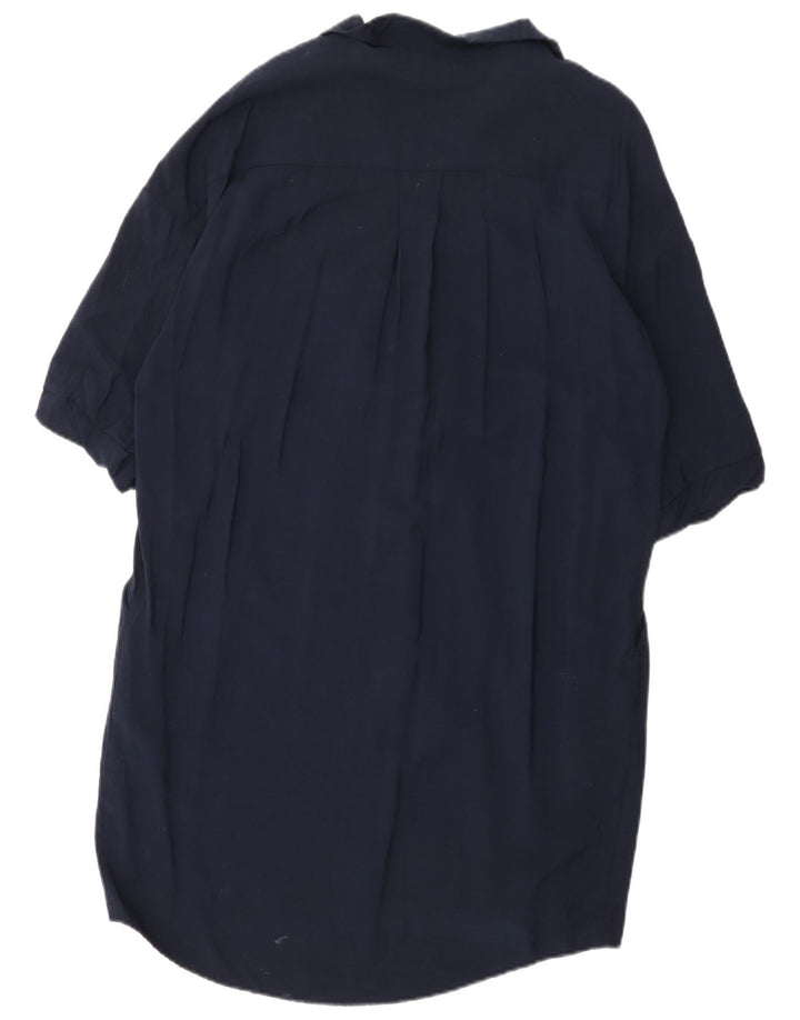 Vestido feminino Whistles manga 3/4 grande tamanho Reino Unido 14 azul marinho médio