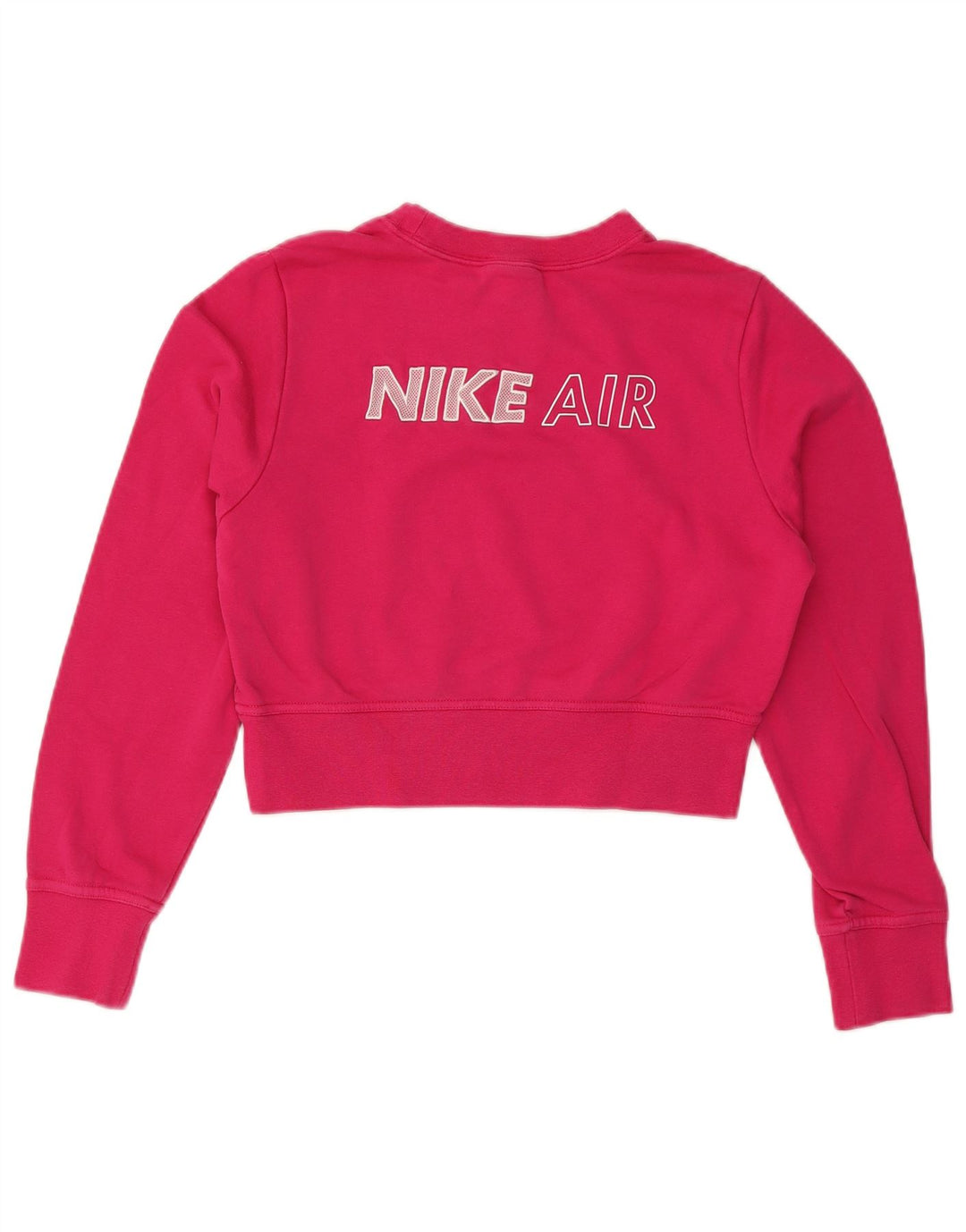 Moletom Nike Feminino Crop Graphic Jumper UK 14 Médio Algodão Rosa