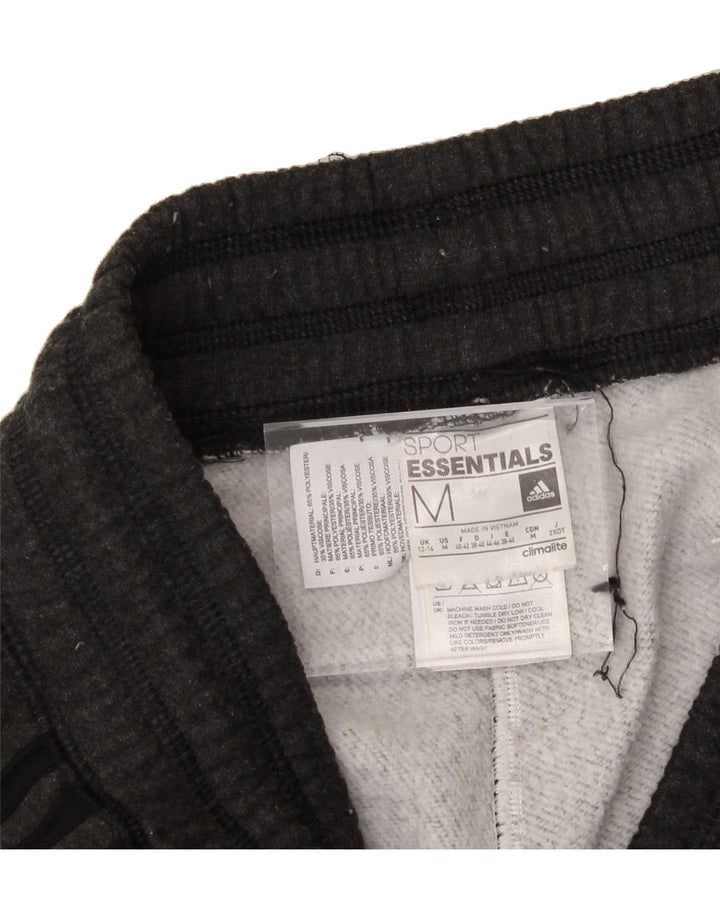 ADIDAS Womens Climalite Tracksuit Trousers Joggers UK 12/14 Medium  Grey Vintage Adidas and Second-Hand Adidas from Messina Hembry 