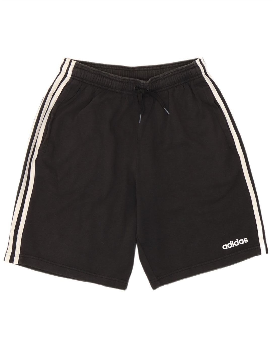 Adidas Mens Sport Shorts Médio Algodão Preto