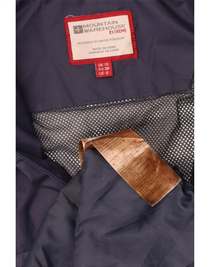 Jaqueta de chuva feminina MOUNTAIN WAREHOUSE UK 10 pequena azul marinho colorblock