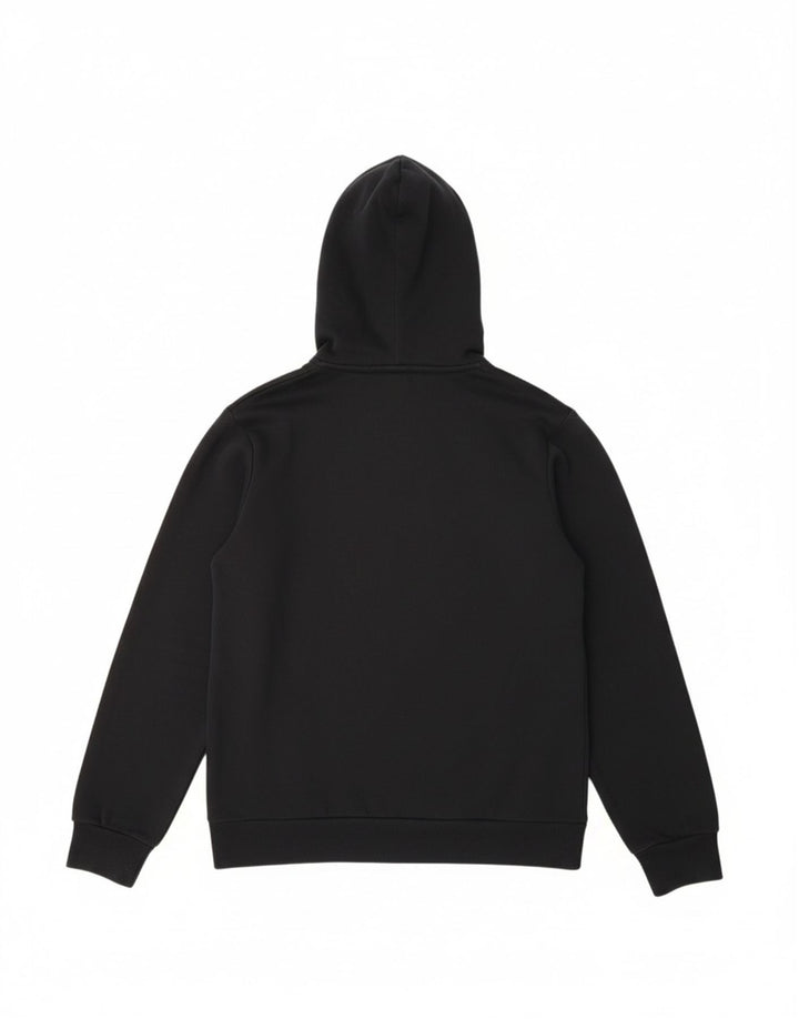Suéter masculino PUMA com capuz e zíper gráfico grande algodão preto