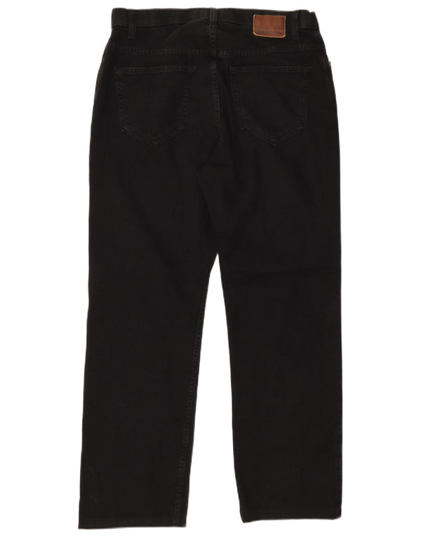 MARKS & SPENCER Calça jeans reta masculina W34 L31 algodão preto