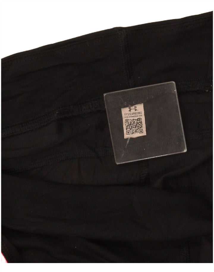 Under Armour Womens Capri Leggings UK 16 Grande bloco colorido preto