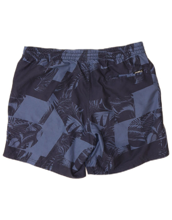 Shorts de natação masculino O'Neill gráfico médio azul marinho floral poliéster
