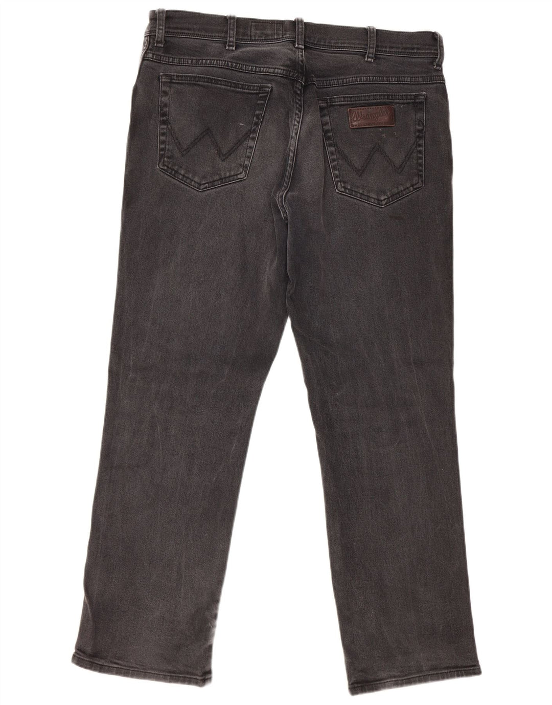 WRANGLER Masculino Texas Straight Jeans W38 L30 Algodão Preto