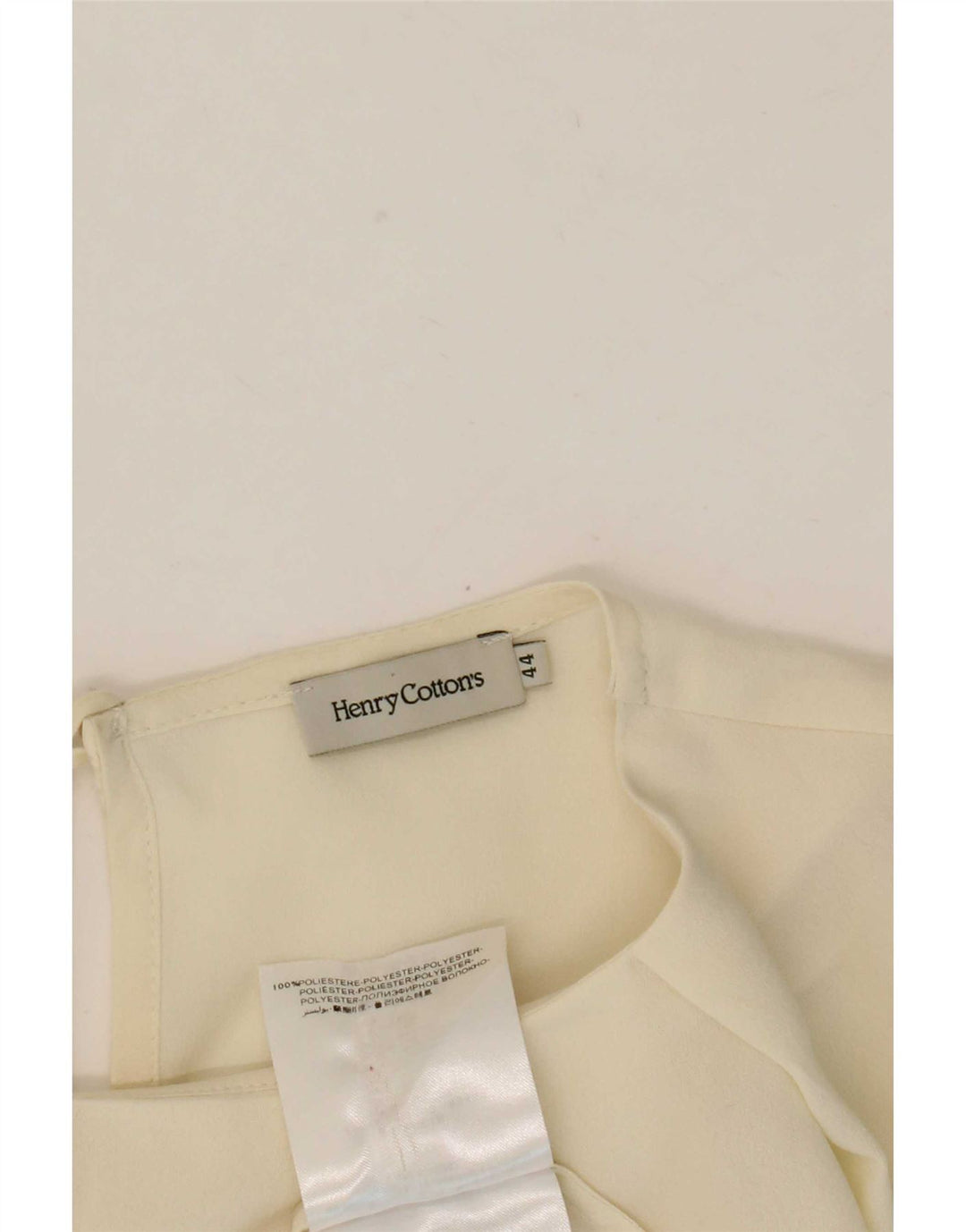 Blusa feminina de manga comprida Henry Cottons Top IT 44 poliéster branco médio