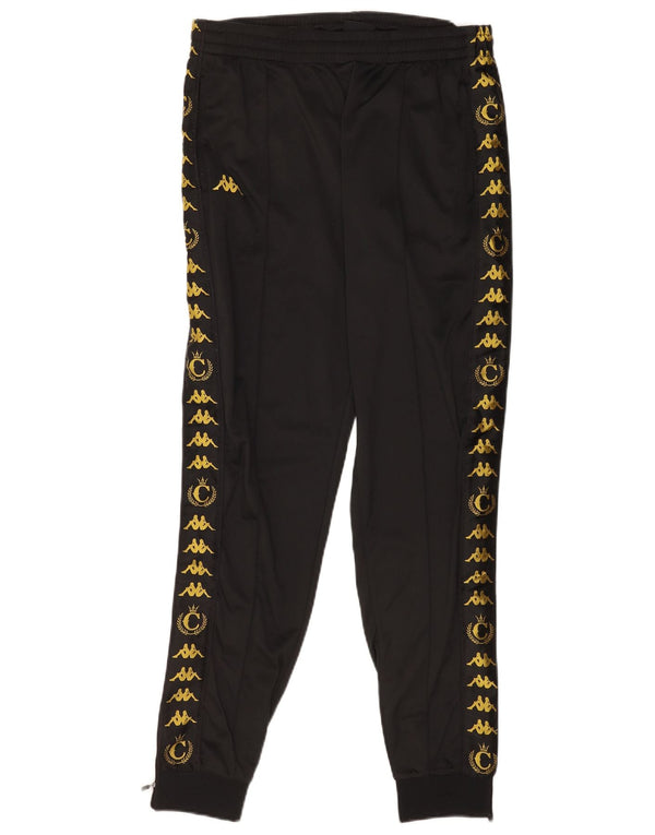 Calça feminina Kappa com estampa gráfica e jogging UK 18 XL preto poliéster