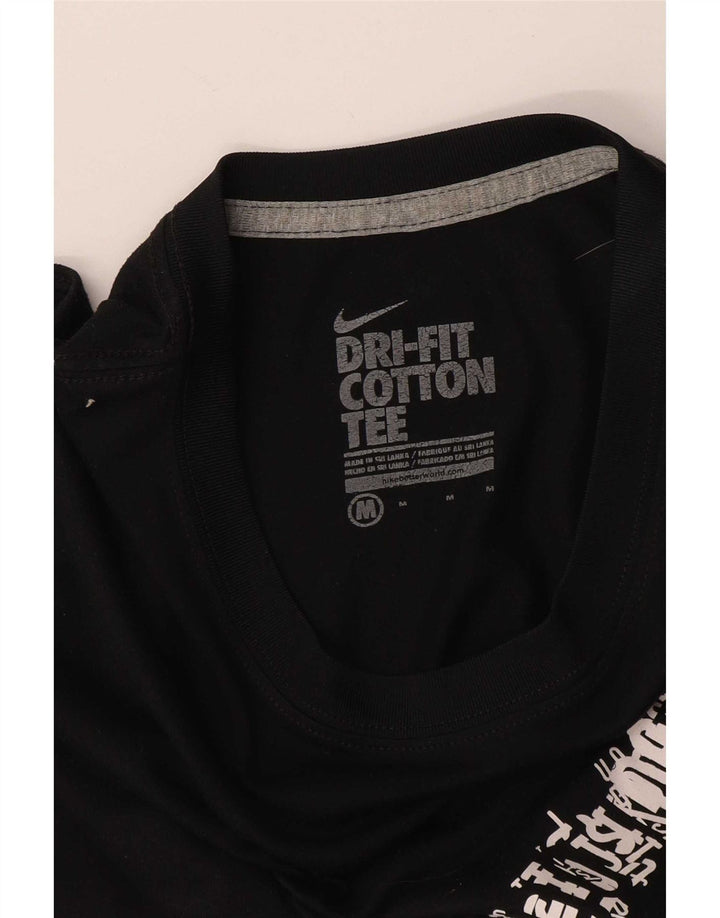 Camiseta Nike Feminina Dri Fit Graphic Top UK 14 Médio Preto