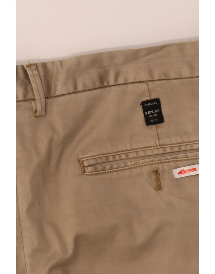 Replay Mens Chino Shorts Grande W36 Bege