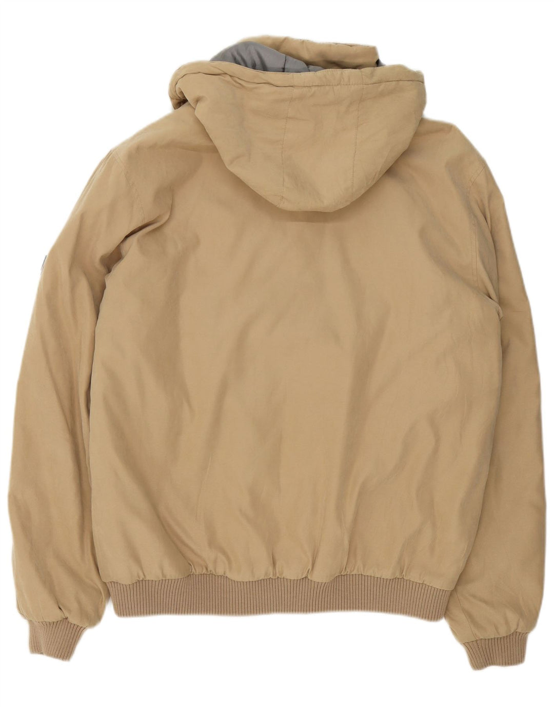 Jaqueta bomber com capuz masculina Slam UK 42 XL poliéster bege