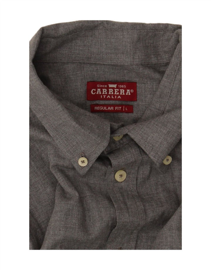 CARRERA Mens Regular Fit Shirt Large Grey