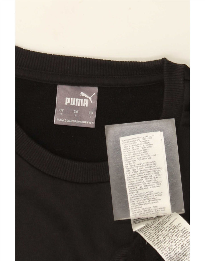Puma moletom masculino jumper pequeno preto colorblock algodão