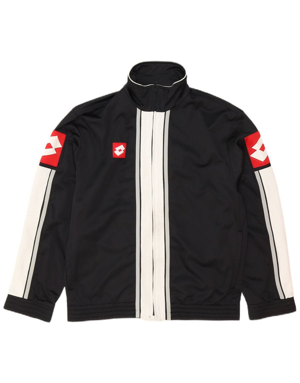 Lotto Mens Treino Top Jaqueta Médio Preto Colorblock Poliéster