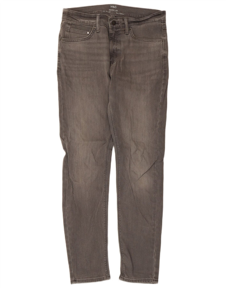 Jeans skinny masculino Marks & Spencer W30 L31 algodão cinza