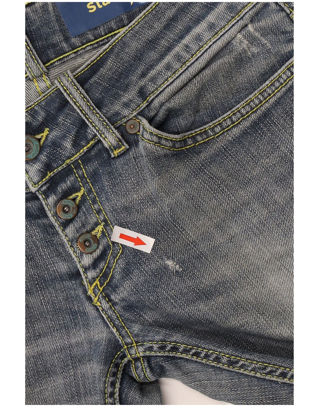 Dondup Jeans retos femininos W29 L28 algodão azul