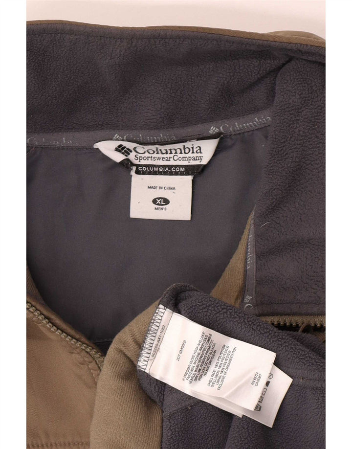 Jaqueta bomber masculina Columbia UK 42 XL cáqui poliéster