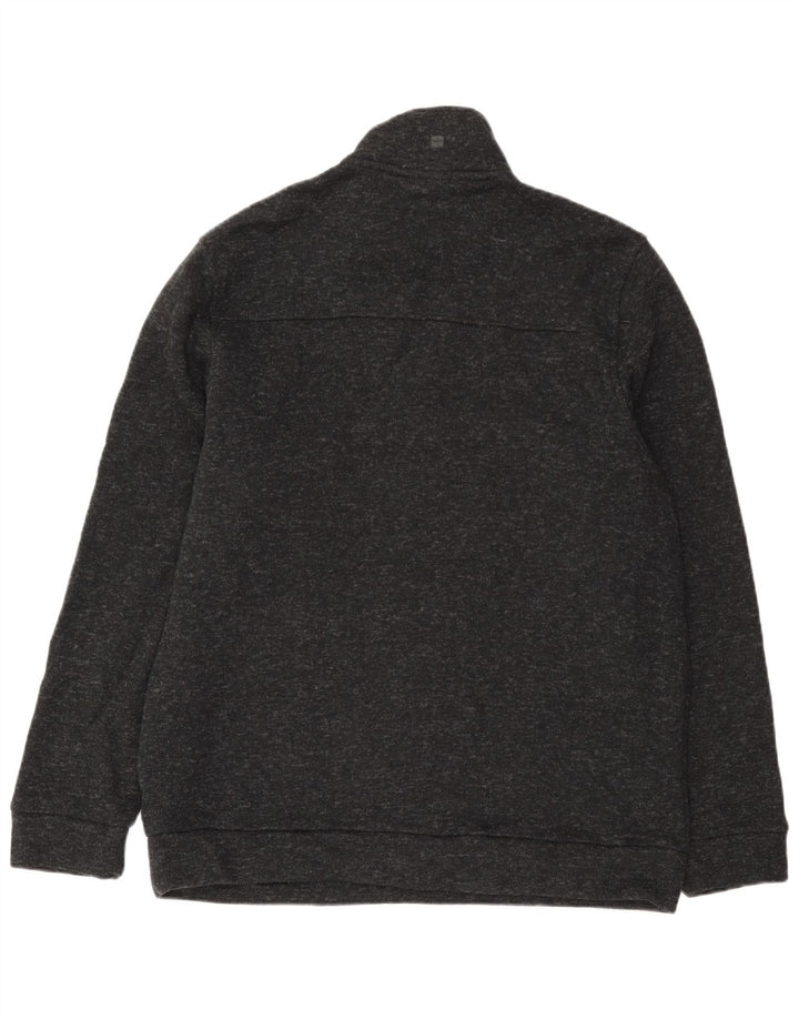 Moletom masculino Mountain Warehouse com zíper e gola XL cinza salpicado