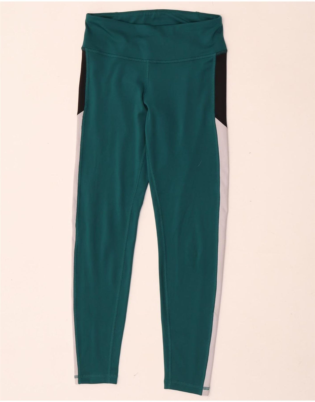Leggings femininos Reebok Graphic UK 8/10 pequeno verde colorblock poliéster